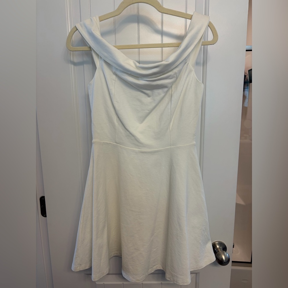 Lulu's Strapless Cream Dress